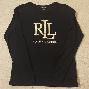 Ralph Lauren black long sleeve shirt